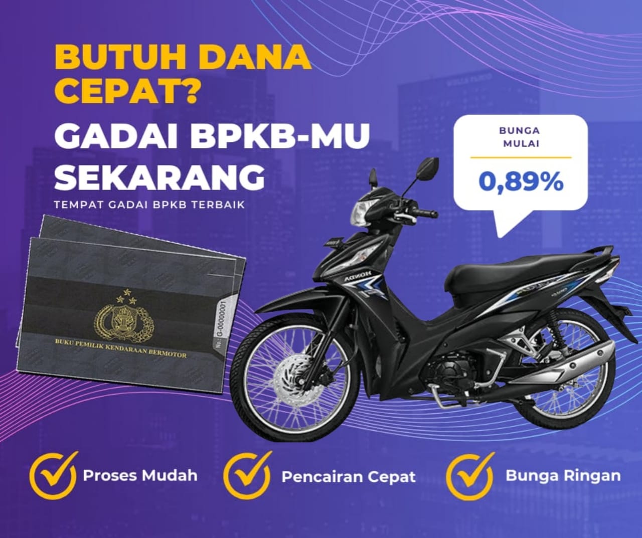 Pinjaman Dana Jaminan Bpkb Motor Honda Revo Fit Fisw Dapat Pinjaman Berapa? Seperti Ini Simulasinya